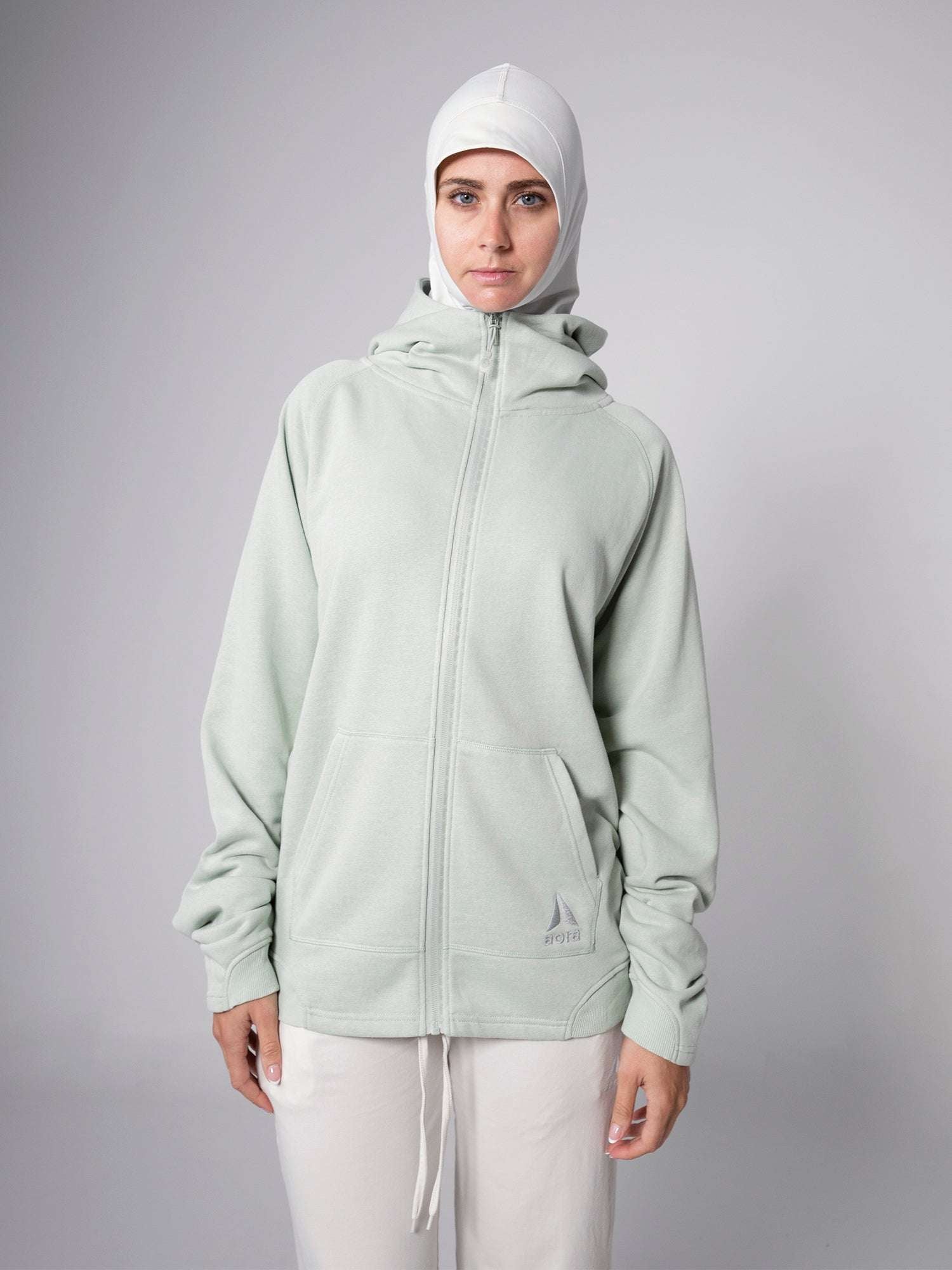 OVERSIZED ZIPPER HOODIE For Women - Aora Athliesure Shop online in Dubai