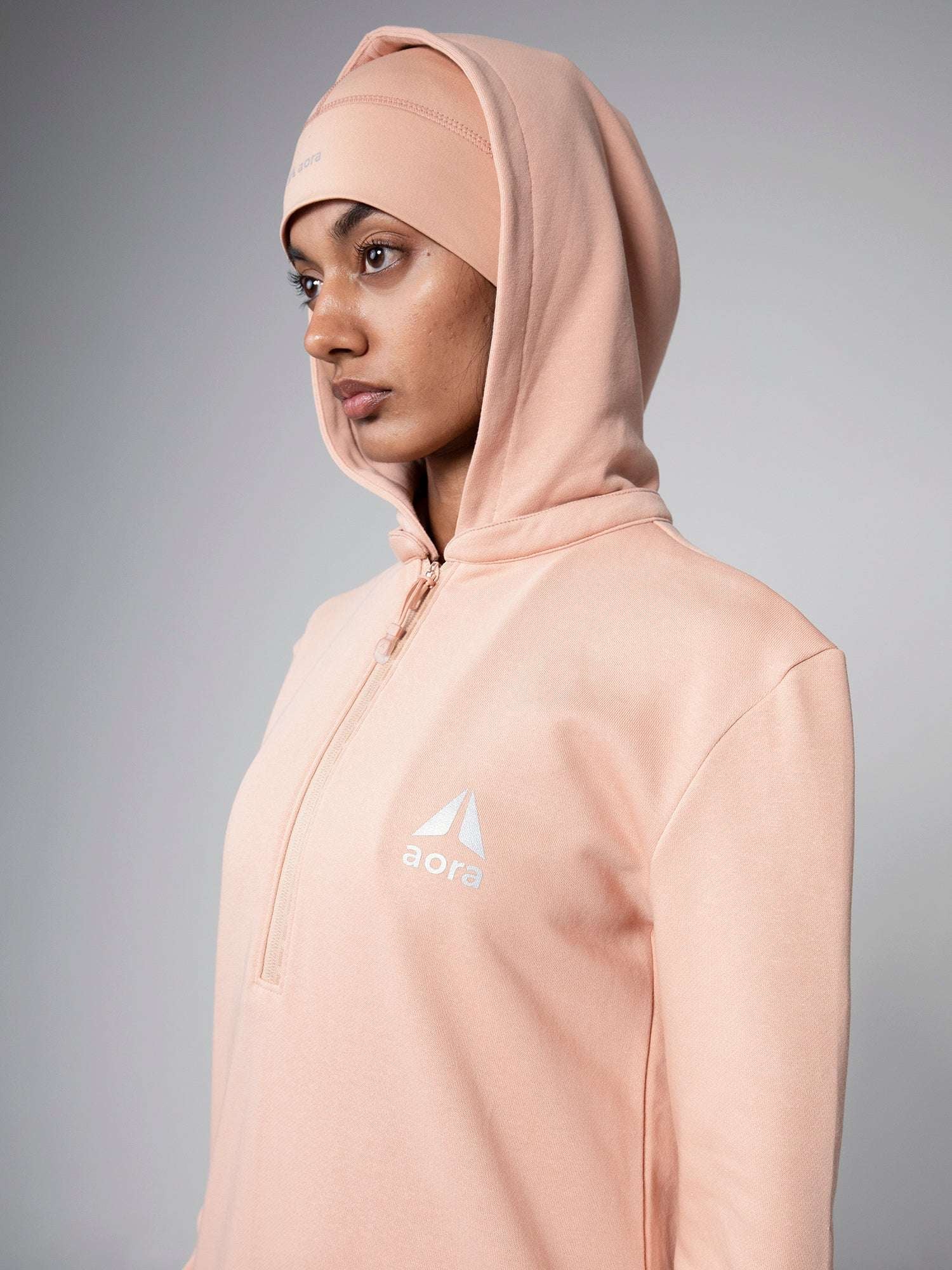 MERAKI HALF ZIP HOODIE For Women - Aora Activewear Shop online in Dubai