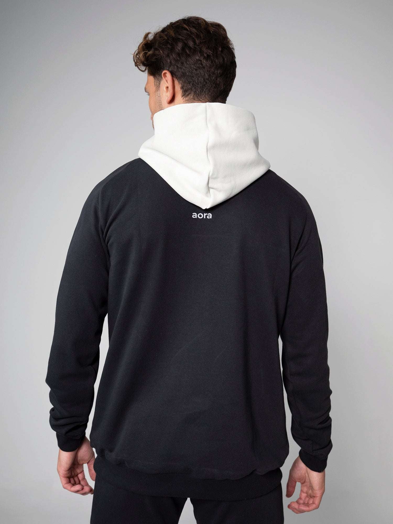 UNISEX CHROME QAZE BI-COLOR HOODIE For Men - Aora Activewear Shop online in Dubai