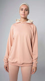UNISEX CHROME QAZE BI-COLOR HOODIE For Women - Aora Activewear Shop online in UAE