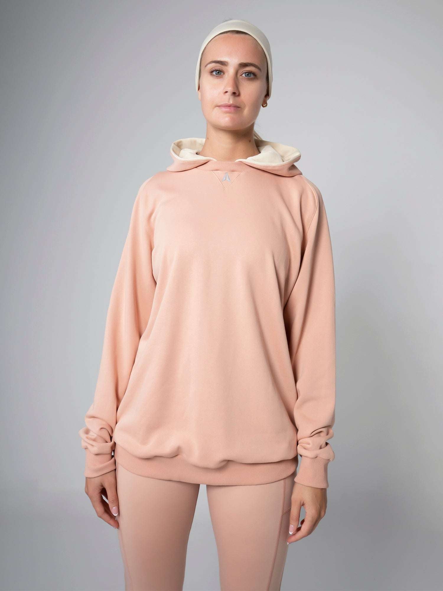 UNISEX CHROME QAZE BI-COLOR HOODIE For Women - Aora Activewear Shop online in UAE