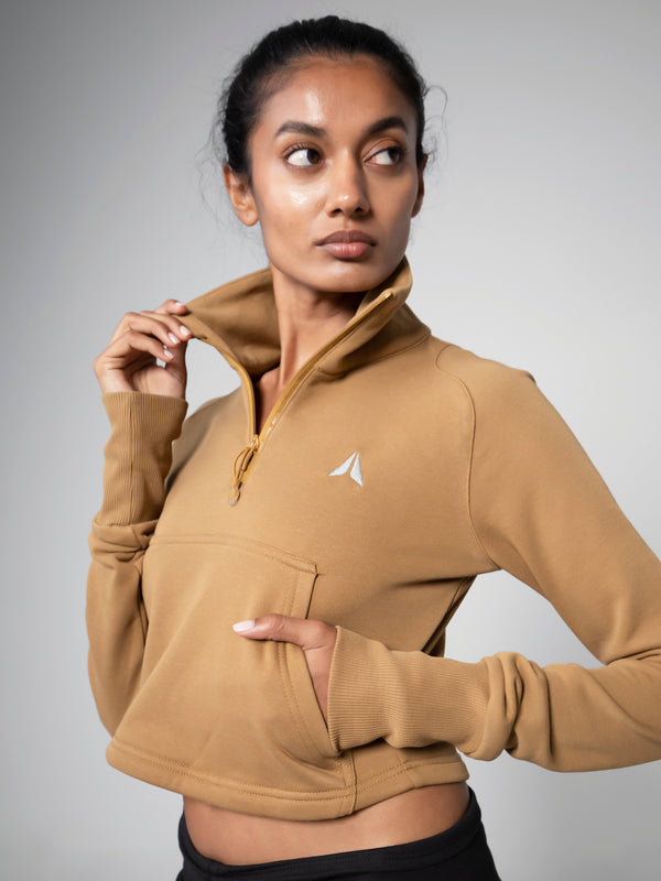 MIHO HALF ZIP SWEATER