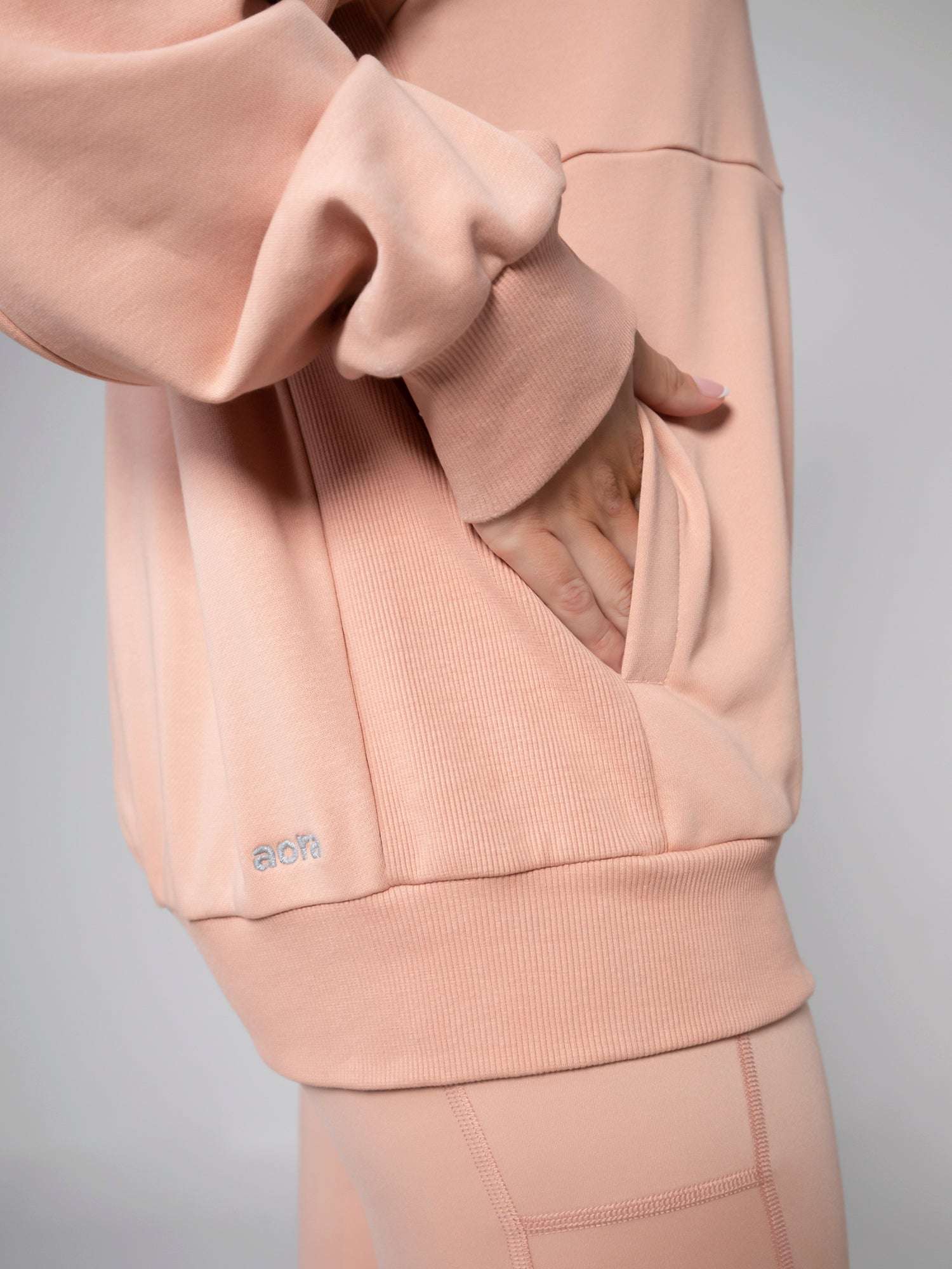 UNISEX CHROME QAZE BI-COLOR HOODIE For Women - Aora Activewear Shop online in UAE