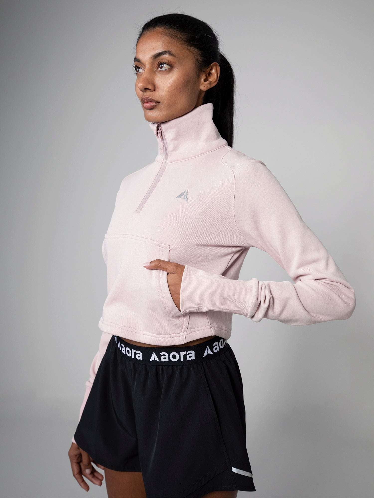 MIHO HALF ZIP SWEATER For Women - Aora Athliesure Shop online in UAE