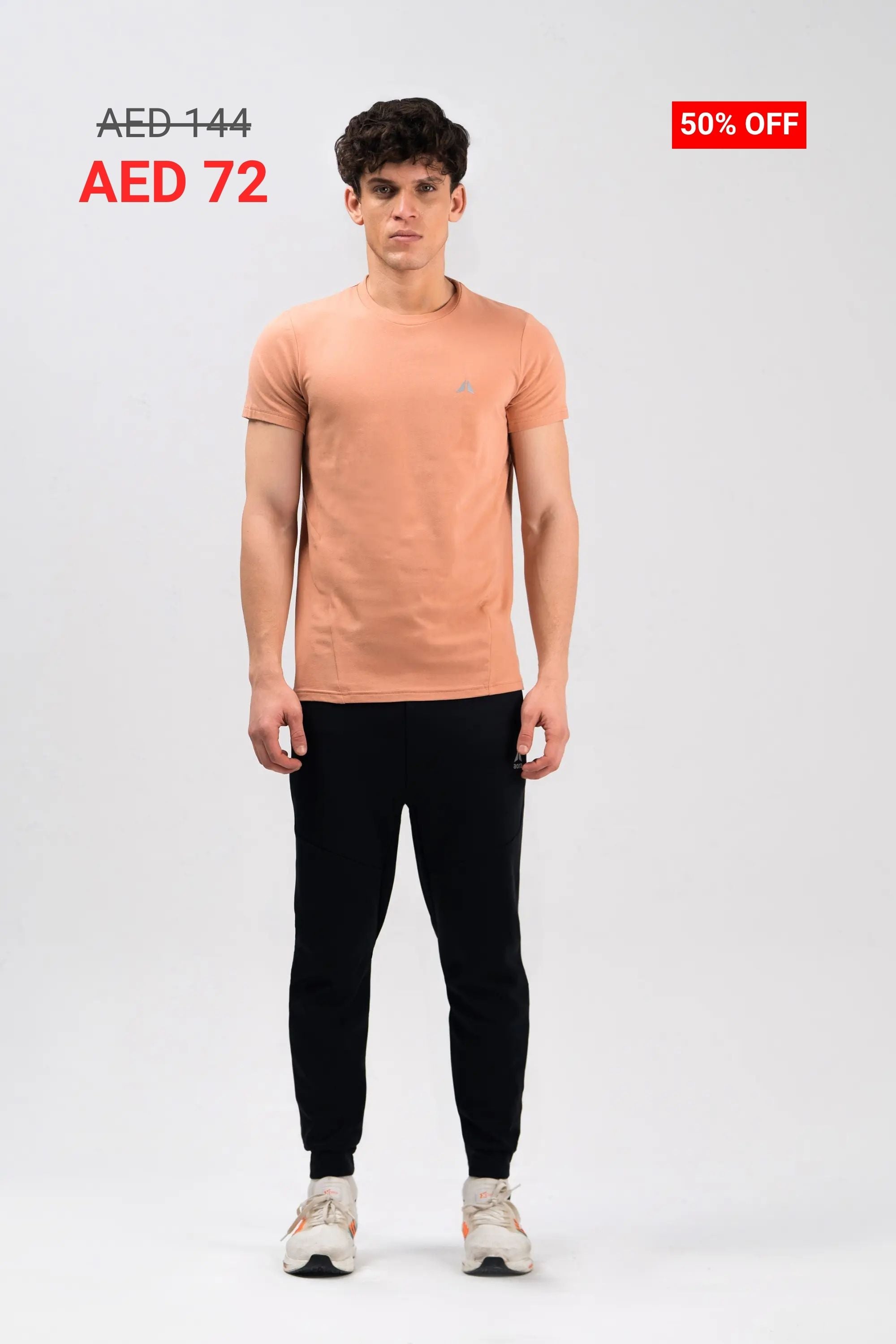 PERFORMANCE BASIC TSHIRT - TERRACOTTA