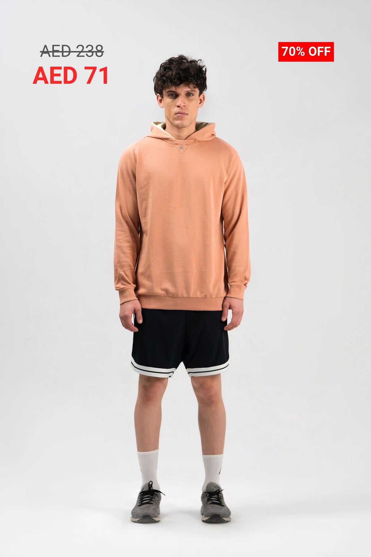 UNISEX CHROME QAZE BI-COLOR HOODIE