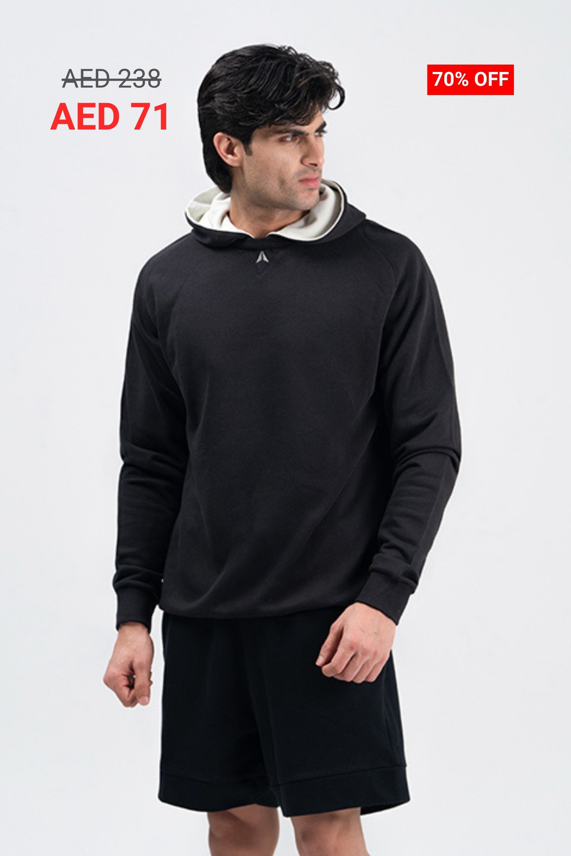 UNISEX CHROME QAZE BI-COLOR HOODIE