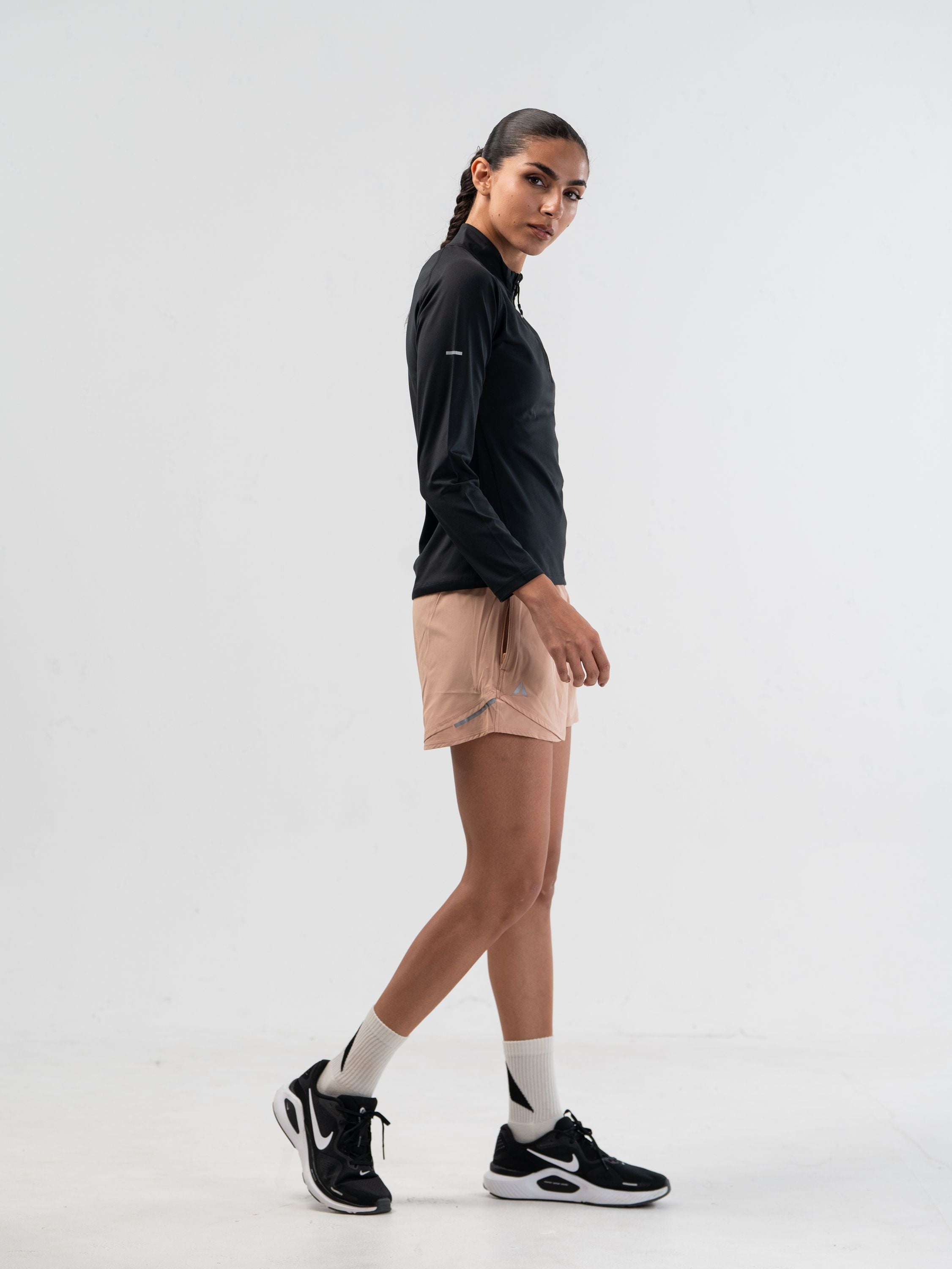 تيشيرت 365 بسحاب نصفي وأكمام طويلة