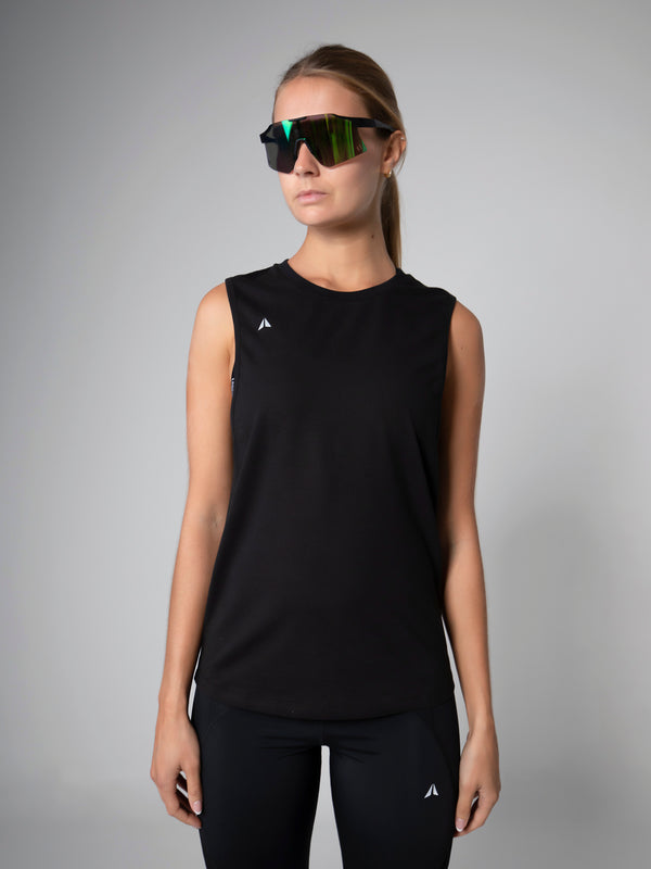 ATHLETIC MUSLCE TANK TOP - BLACK