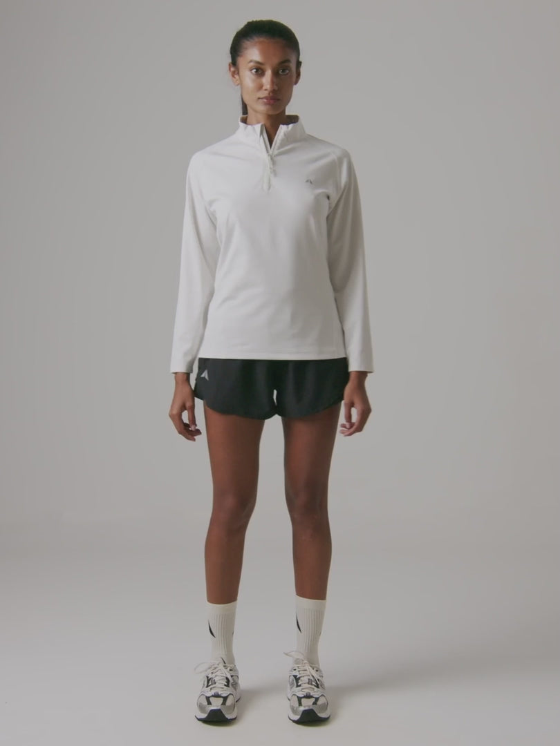 تيشيرت 365 بسحاب نصفي وأكمام طويلة